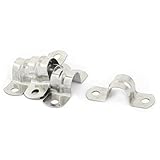 uxcell　ホースバンド　サドルクランプ　クリップ　パイプストラップ　U型　16mm径　ステンレススチール　5個入り