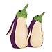 Home Grown from Enesco Eggplant Penguins Figurine 3.8 IN