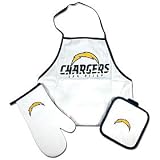 San Diego Chargers Grilling Apron Set - FOOTBALL Sports Merchandise