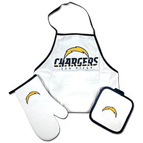 San Diego Chargers Grilling Apron Set - Football Sports Merchandise