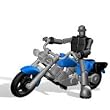 Stikfas Classic Alpha Male with Motorcycle