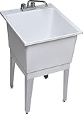 Swanstone Single Bowl Utility Sink - 4 inch faucet drillings