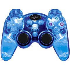 Dreamgear LAVA GLOW WIRELESS CONTROLLERFOR PS3 BLUE 2.4GHZ L CONTROLLER - BLUE (Video Game / PS3)