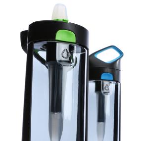 Carbon filter from natural resources for health-safe drinking. Exceeds NSF 42 standard for chlorine.