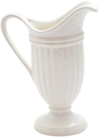 Haeger Potteries 10" High Empire White Ceramic Pitcher
