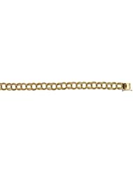 CleverEves 14Kt Yellow Gold Triple Charm 9.5mm Bracelet