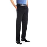 Haggar Big & Tall Flex Waist No-Iron Flat Front Casual Pant - BLACK