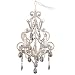 Leila White Clear Swag Plug-in Chandelier