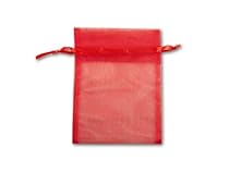 60 Red Organza Gift Bags 5 60 Red Organza Gift Bags 5