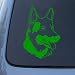 GERMAN SHEPHERD HEAD - Dog - Vinyl Decal Sticker #1516 | Vinyl Color: Green