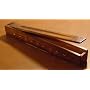 Wooden Box Incense Burner - Brass Inlays - Storage Compartment