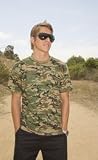 Alstyle Fine Jersey Camo Print T Shirt