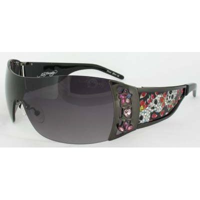 Ed Hardy Skull & Cherry Blossoms Sunglasses EHS022 - in your choice of colors