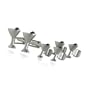 Martini Glass Cufflinks & Studs in Silver
