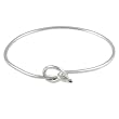 Sterling Silver Love Knot Bangle