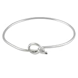 Sterling Silver Love Knot Bangle