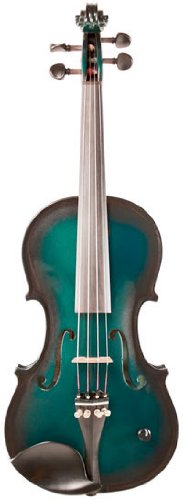 Barcus Berry Vibrato Acoustic Electric Violin - Metallic Green Burst