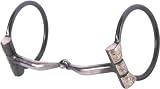 Abetta Silver Show Snaffle Bit - Black Steel - 5