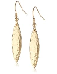 Nine West Vintage America "Golden Flight" Gold-Tone Elongated Drop Earrings