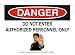 10 x 14 Photo Realistic Danger Signs- Do Not Enter