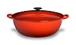 LE CREUSET Enameled Cast Iron 4-1/4 Quart Soup Pot Red