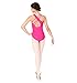 Adult Asymmetrical Tank Leotard,N9502BLKS,Black,Small