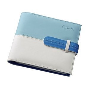 ロアス CD&DＶDディスクファイル(24枚収納タイプ) ブルー QUMO-032
