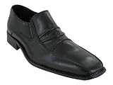 Trendz Men's Taylor-YX Slip-On Dress Shoe Black/Black