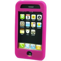 Gel Skin Case for Apple iPhone 3G Hot Pink Phone Cover