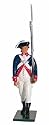 BLUECOATS, PRIVATE CONTINENTAL LINE, MID-ATLANTIC STATES, 1780 (1 PIECE SET)