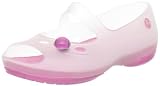 crocs Chameleons Carlie Flat (Toddler/Little Kid),Oyster/Pink Lemonade,1 M US Little Kid