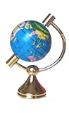 Let a Teddy Messenger Deliver Your thoughts Holding This Stunning Miniature Globe (Approx 5cm) - Teddy Delivery / Dolls House Accessory