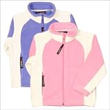 Girls Polar Fleece Blocked Full Zip Jacket by Rugged Bear