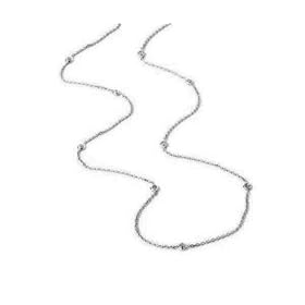 14k Choice of White or Yellow Gold Diamond Station Necklace Necklace (1 5... by Amazon.com Collection