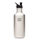 Klean Kanteen Stainless Steel Water Bottle with Poly Sports Cap (40-Ounce)