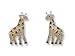 Giraffe Post Silver & Enamel Earrings title=