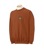 Personalized custom embroidered golf crest design on sweatshirt