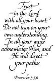 Rubber Stamp: Trust In The Lord (Proverbs 3:5)