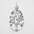 Oval Tree of Life Pendant in Sterling Silver, #9204