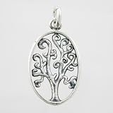 Oval Tree of Life Pendant in Sterling Silver, #9204