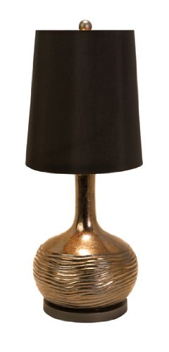 Contemporary Copper Metallic Finish Table Lamp 
