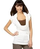 XOXO - XOXO Solid Cowl-Neck Sweater