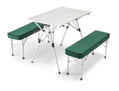 Deluxe Picnic Bench Set Folding Picnic Table with Carrying Suitcase