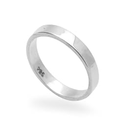 2.2MM Sterling Siler Wedding Band For Men & WomenClassic Plain Flat Band Ring (5 to 8) Size 5