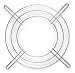 Dayton 4YD89 Fan Guard, Wire, 6 3/8d