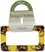 Designer Bag Handles Square 5-Inch By 3-Inch, Tortoise Shell