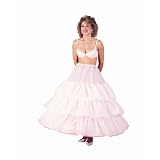 New cotton 3 bone adjustable hoop skirt Bridal Petticoat Wedding Gown Slip (135DSC) by BridalPetticoat