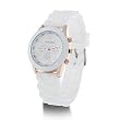 YKS White Unisex Geneva Silicone Jelly Gel Quartz Analog Sports Wrist Watch