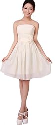 Petite Strapless Short Evening Dress/Bridesmaid Dress/Prom Dress/Party Dress/Wedding Dress 