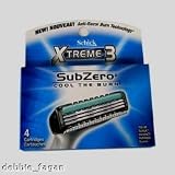 Men's Lot of 80 Schick Xtreme3 Xtreme 3 SUB Zero Refill Cartridges